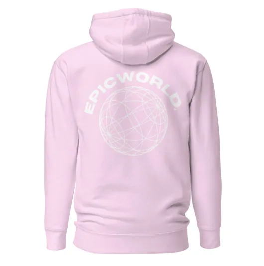 EPICWORLD Globe Hoodie in pink